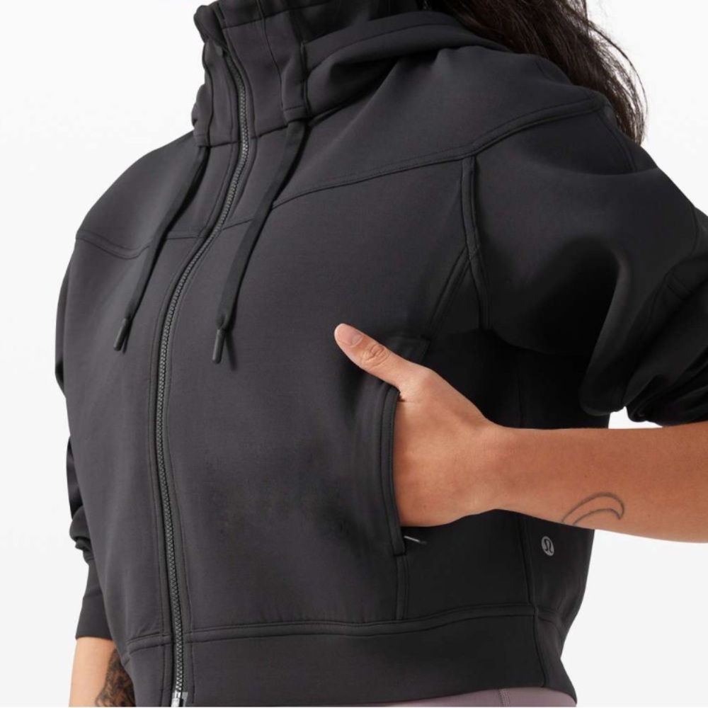 LULULEMON ROGUE RENEGADE ZIP HOODIE BLACK SZ 6